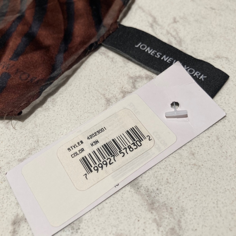 💙NEW Jones New York Silk Scarf - Picture 6 of 6
